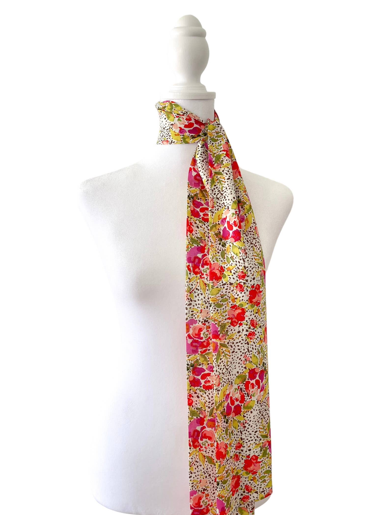 Spotted Garden Bow Scarf | Big Bow - The BLVD