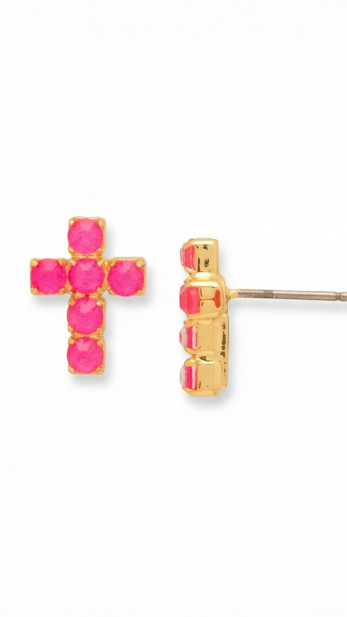 Carly Cross Stud Earrings