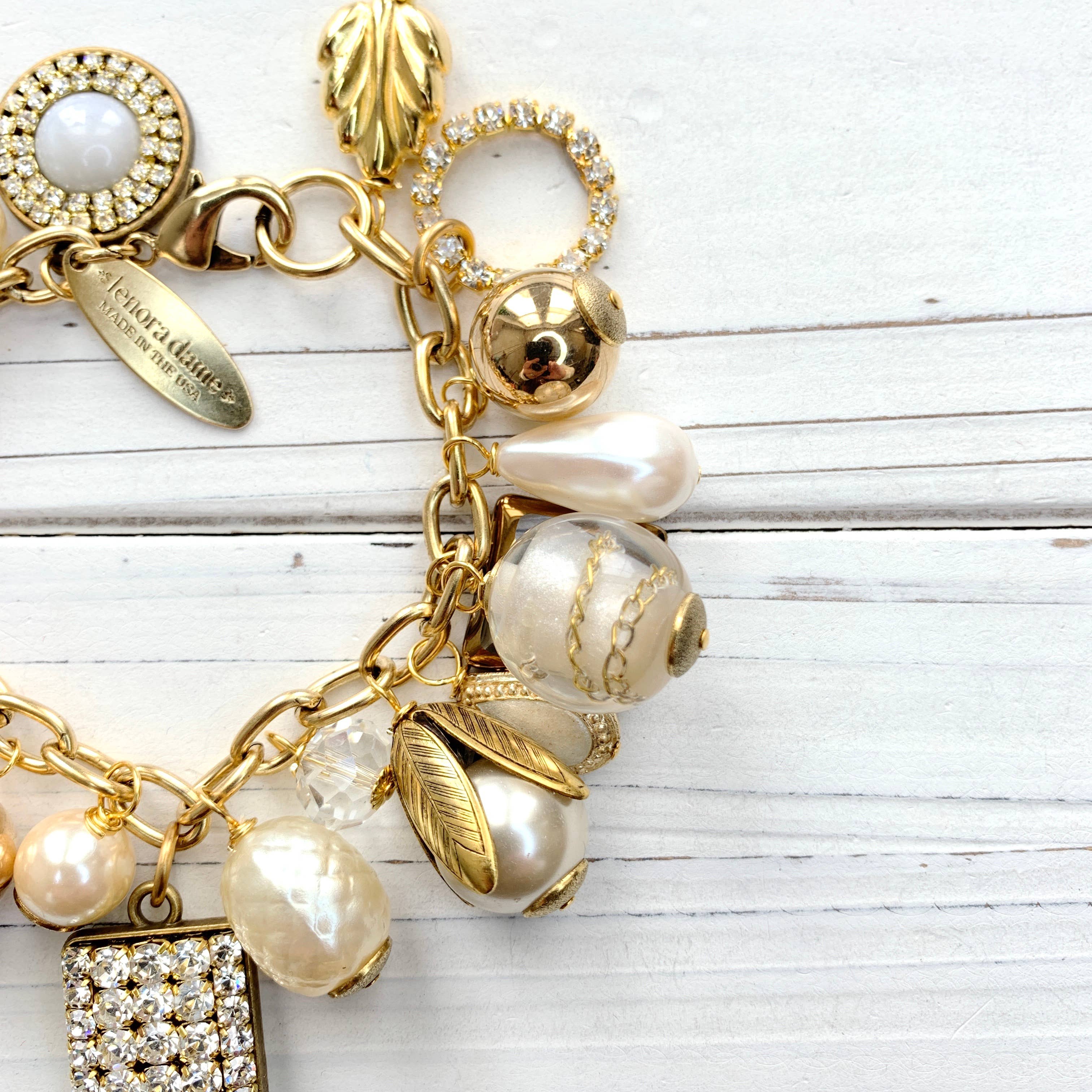 Classic Pearl Bauble Charm Bracelet - The BLVD