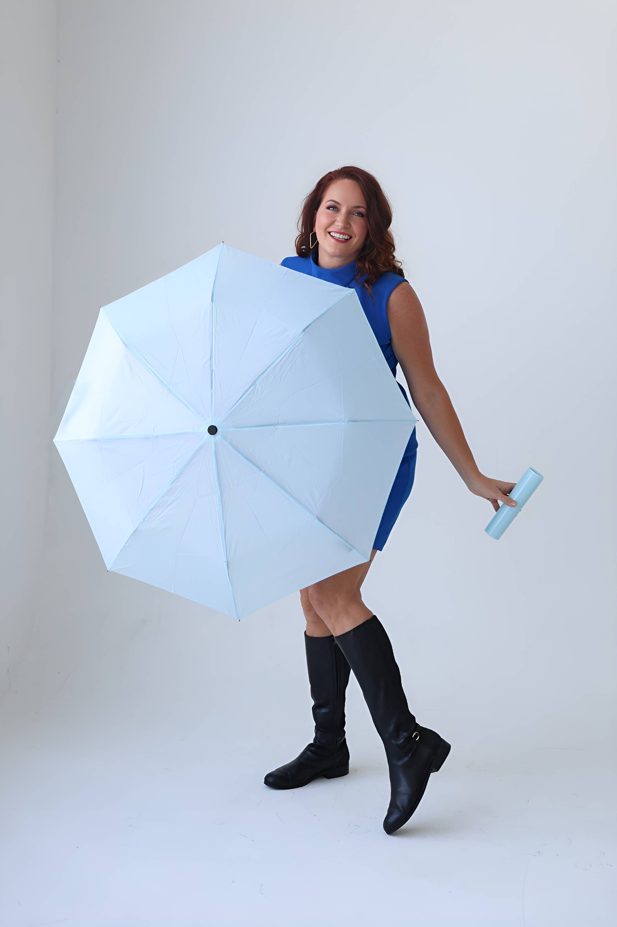 Powder Blue Umbrella in a Bottle