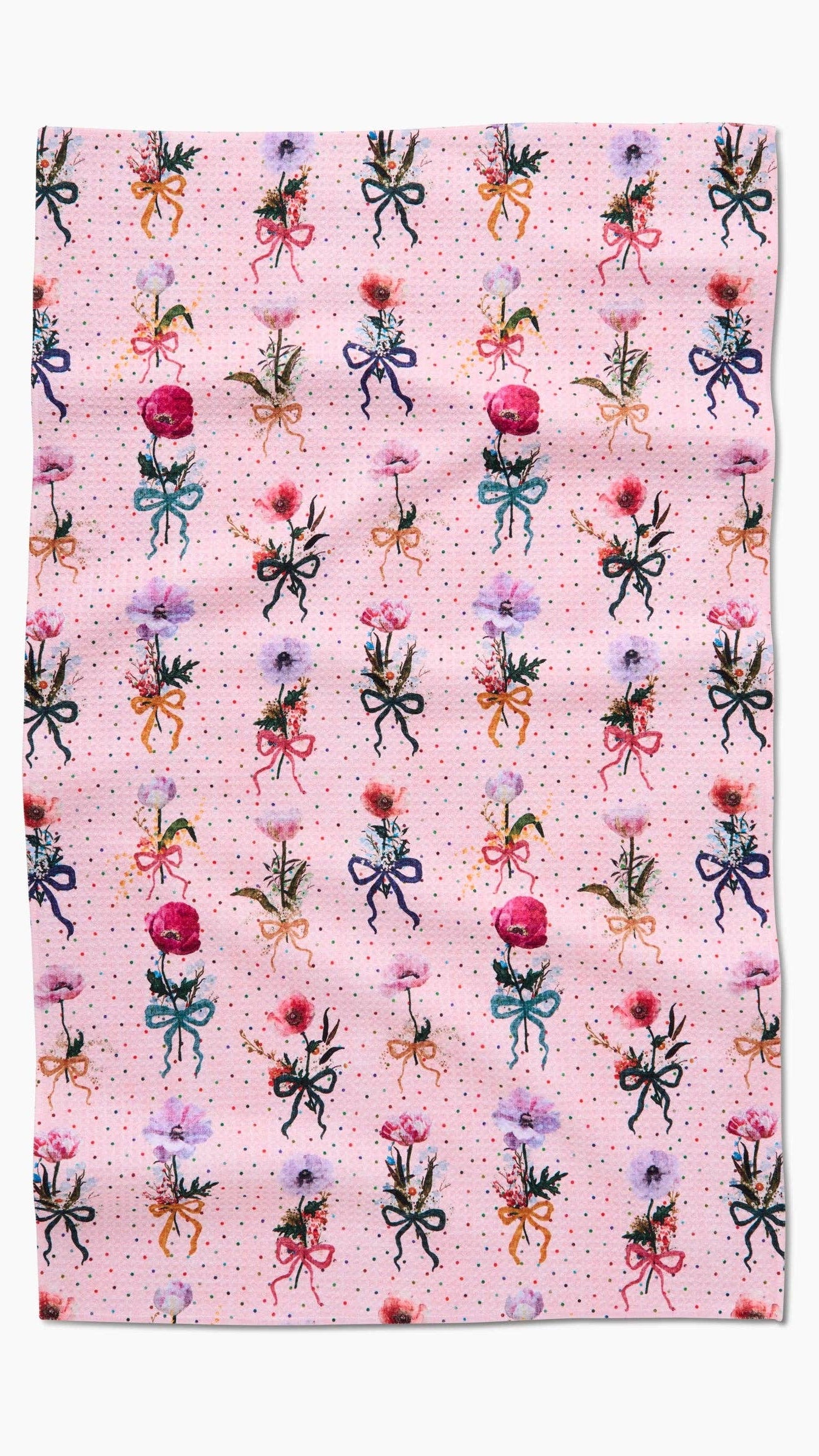 Bows and Dots bar towel product photo - front view - BLVD Boutik