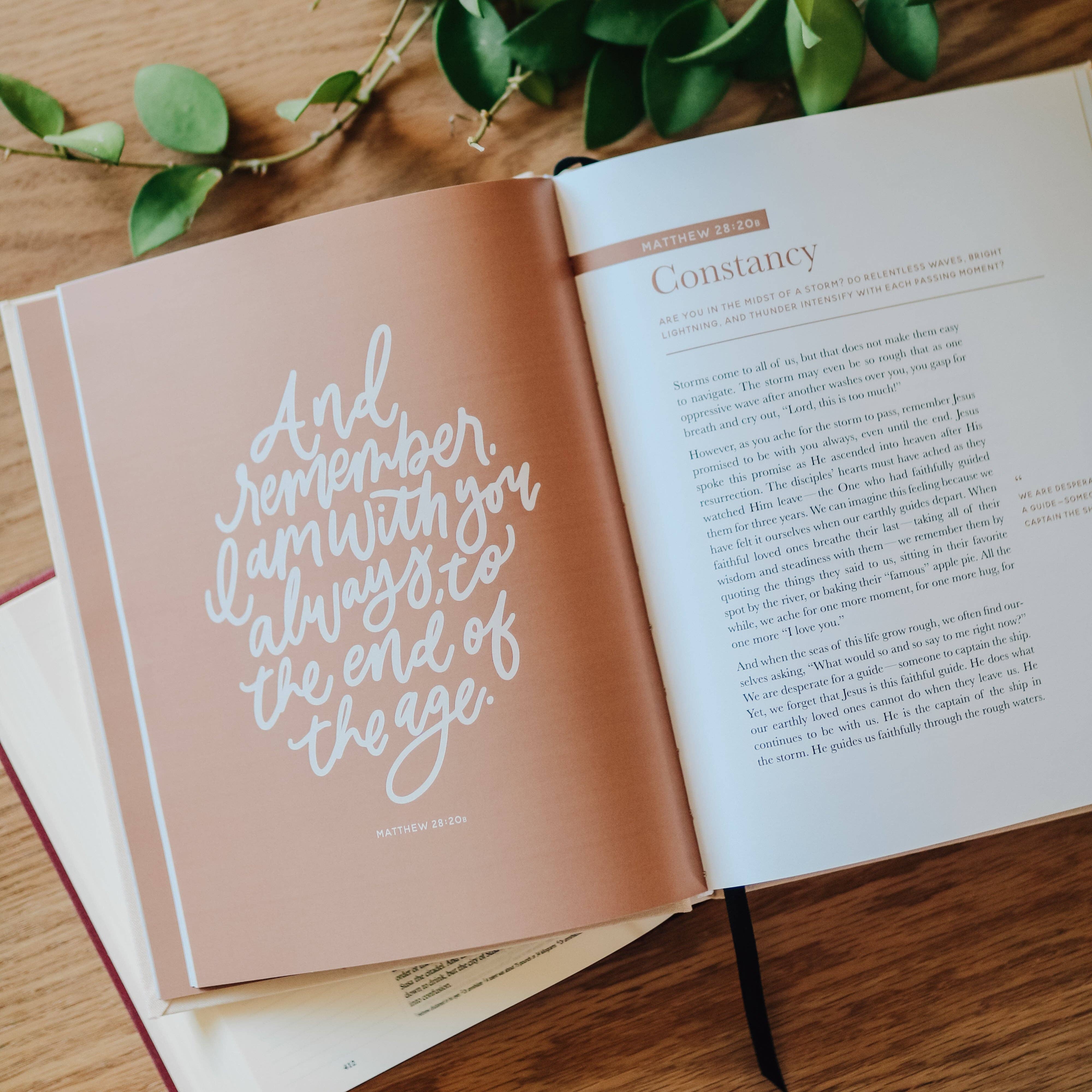 Promises of God coffee table book - open pages - BLVD Boutik