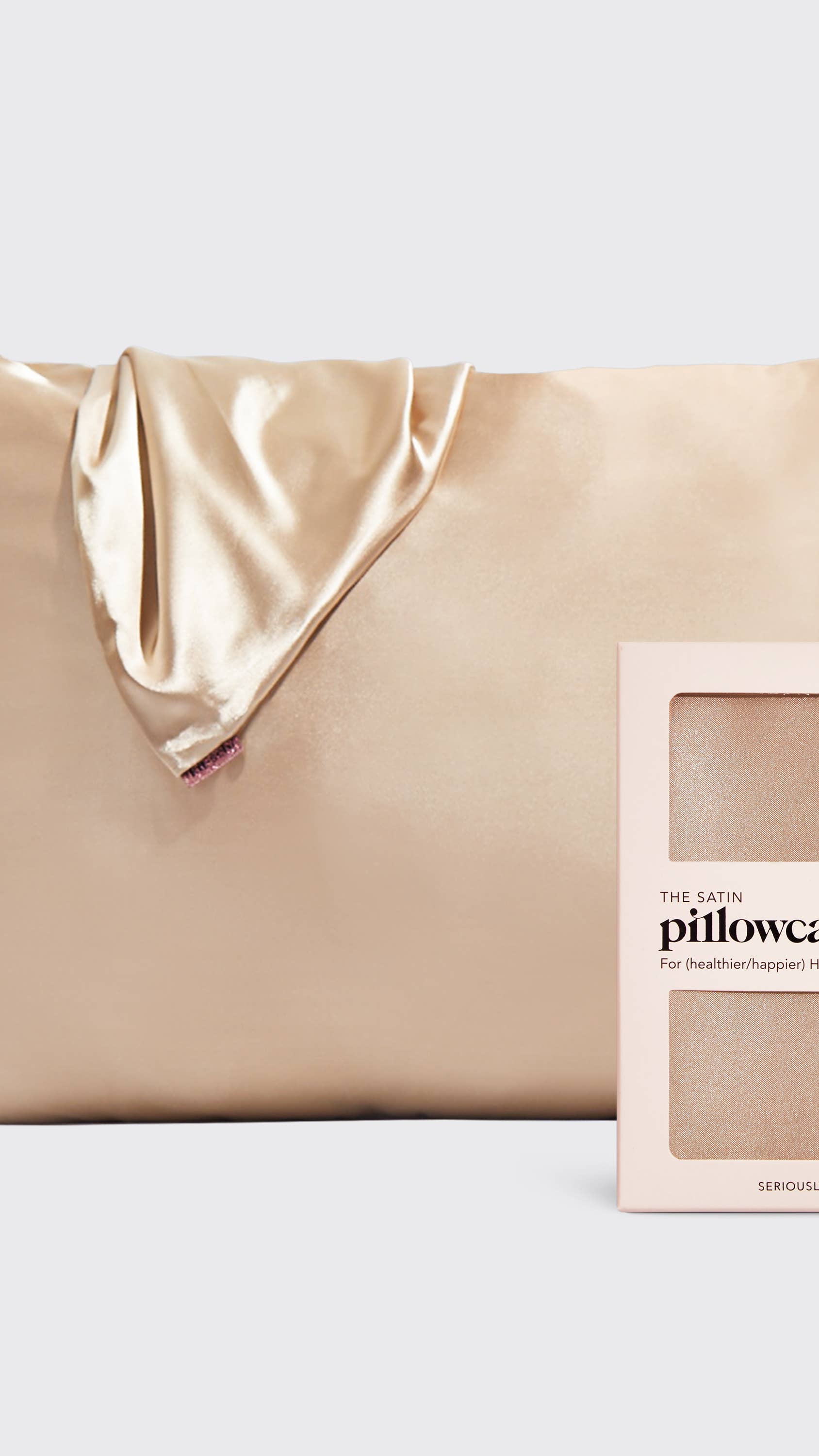 Satin Pillowcase - Champagne 9x16