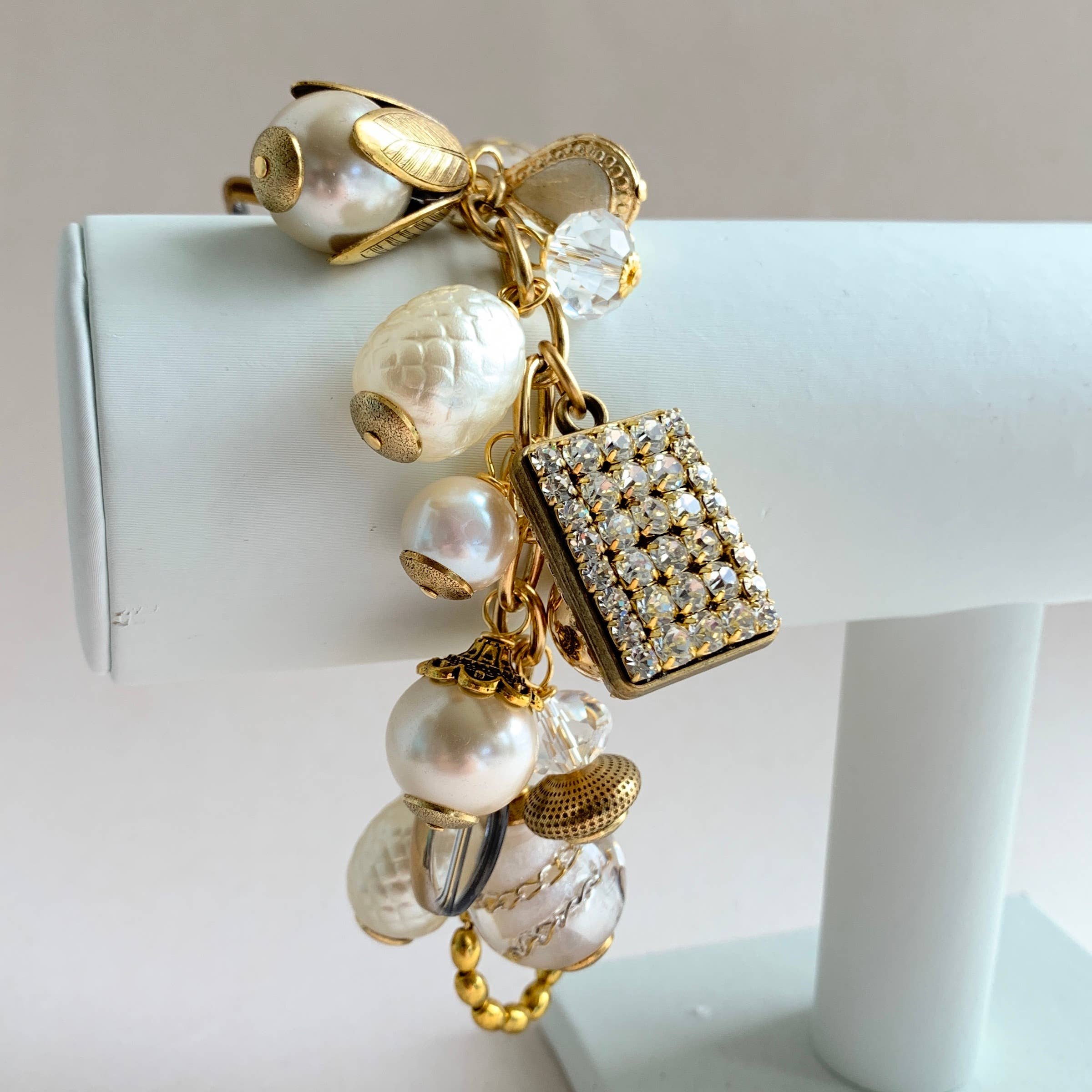 Classic Pearl Bauble Charm Bracelet - The BLVD