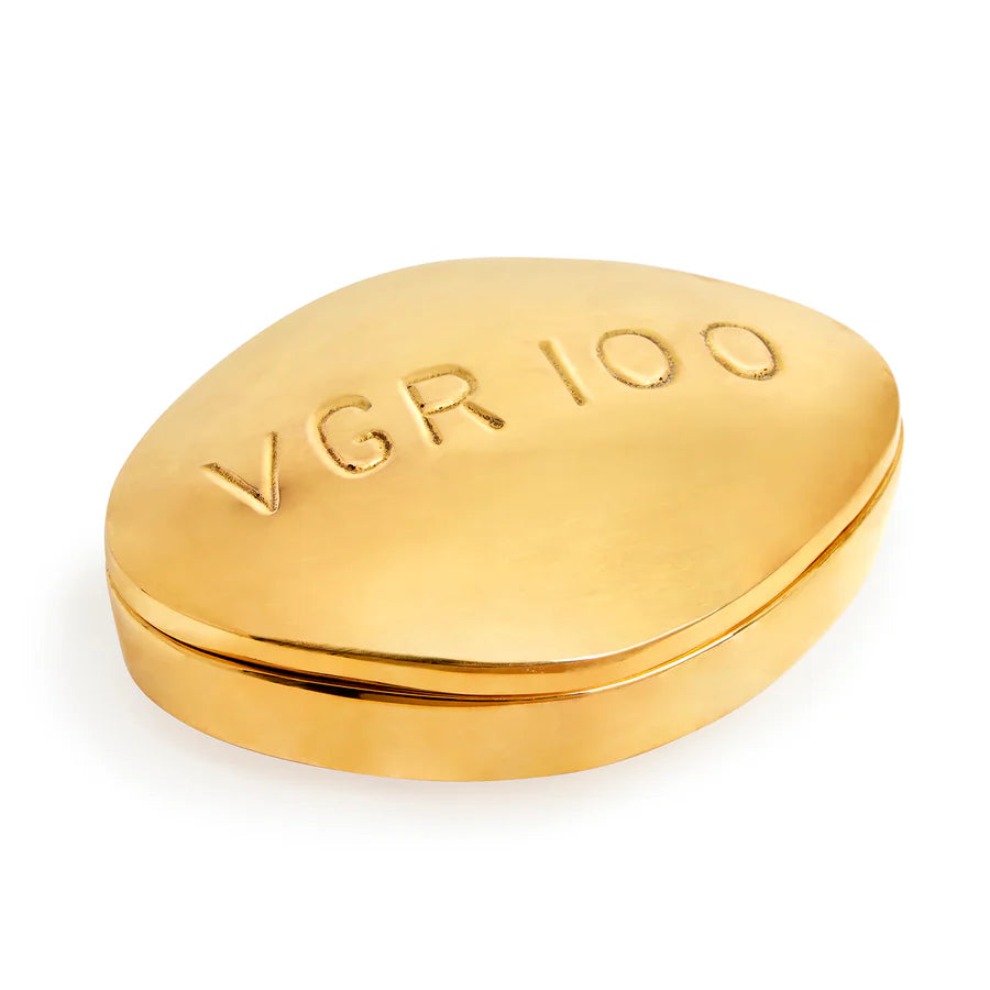 Large Brass Pill Box