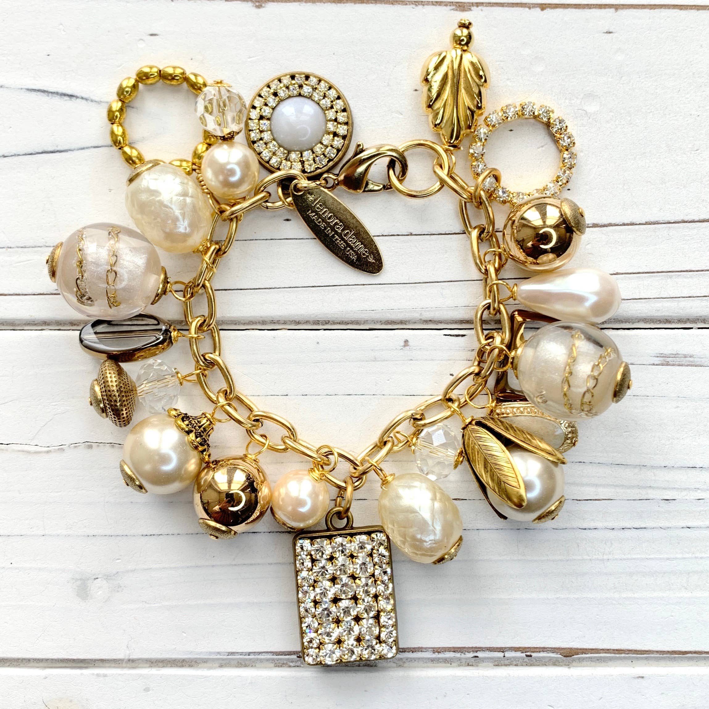Classic Pearl Bauble Charm Bracelet - The BLVD
