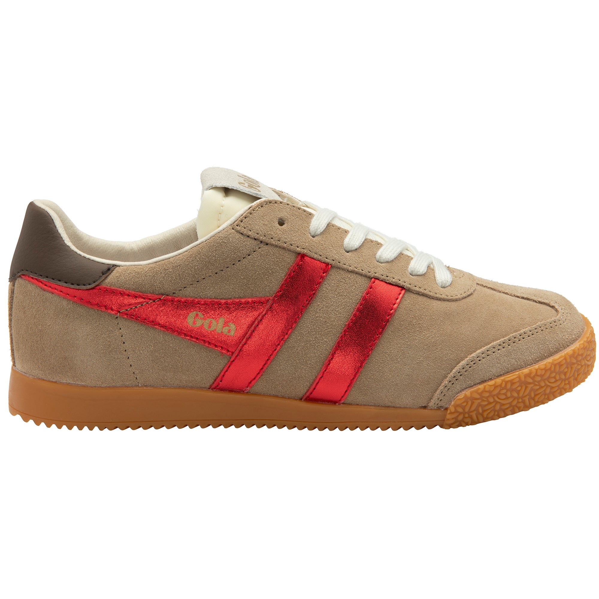 Gola Glitz Trainer/Caramel/Red/Dark Brown
