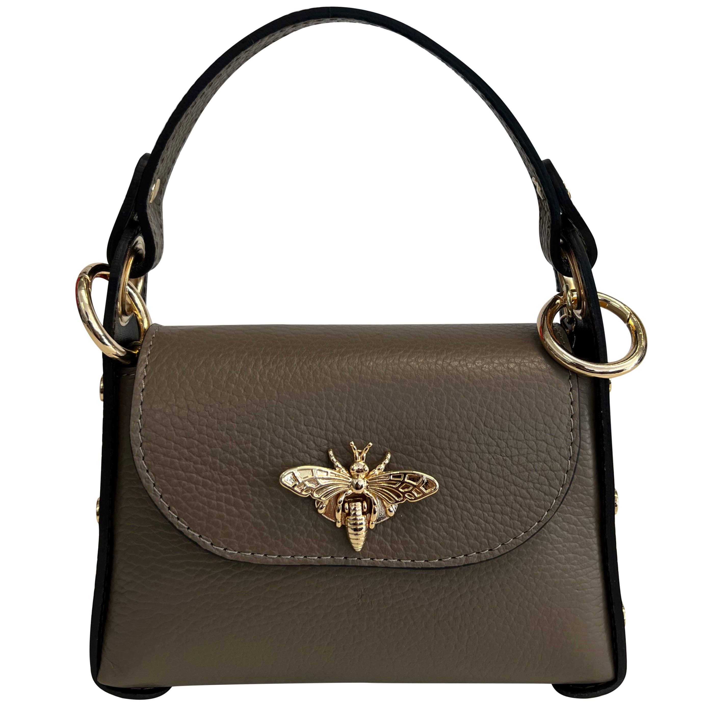 Mini Leather Bag w/Fly Closure - The BLVD