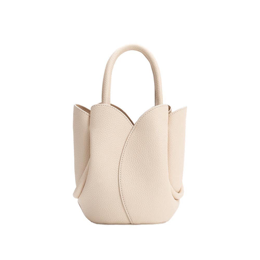 Bone tulip mini bag accessory - back view - BLVD Boutik