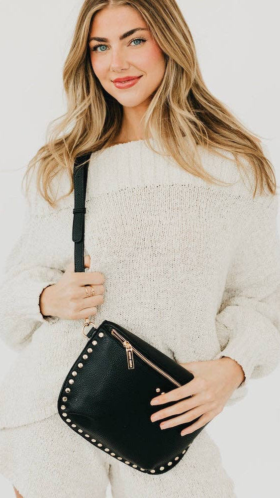 Pebble Sabrina Studded Bum Bag