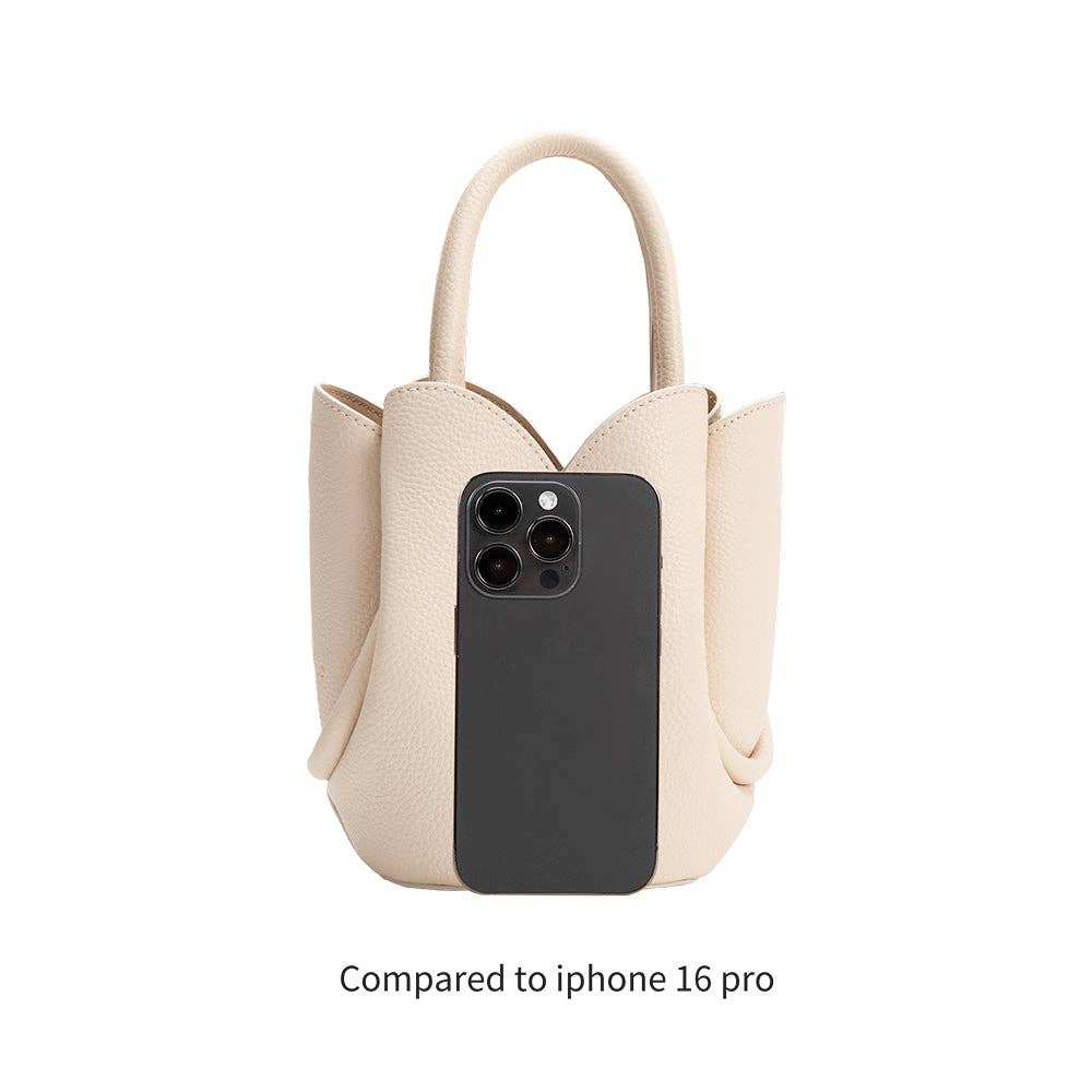 Bone tulip mini bag accessory - styled view - BLVD Boutik
