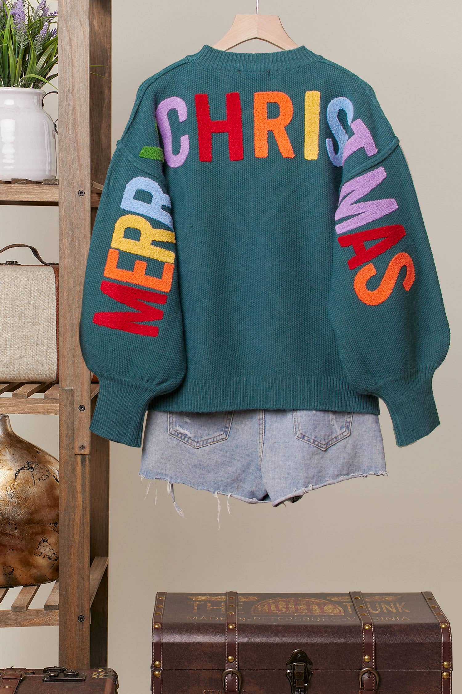 OVERSIZE Christmas Sweater with Lettering - The BLVD
