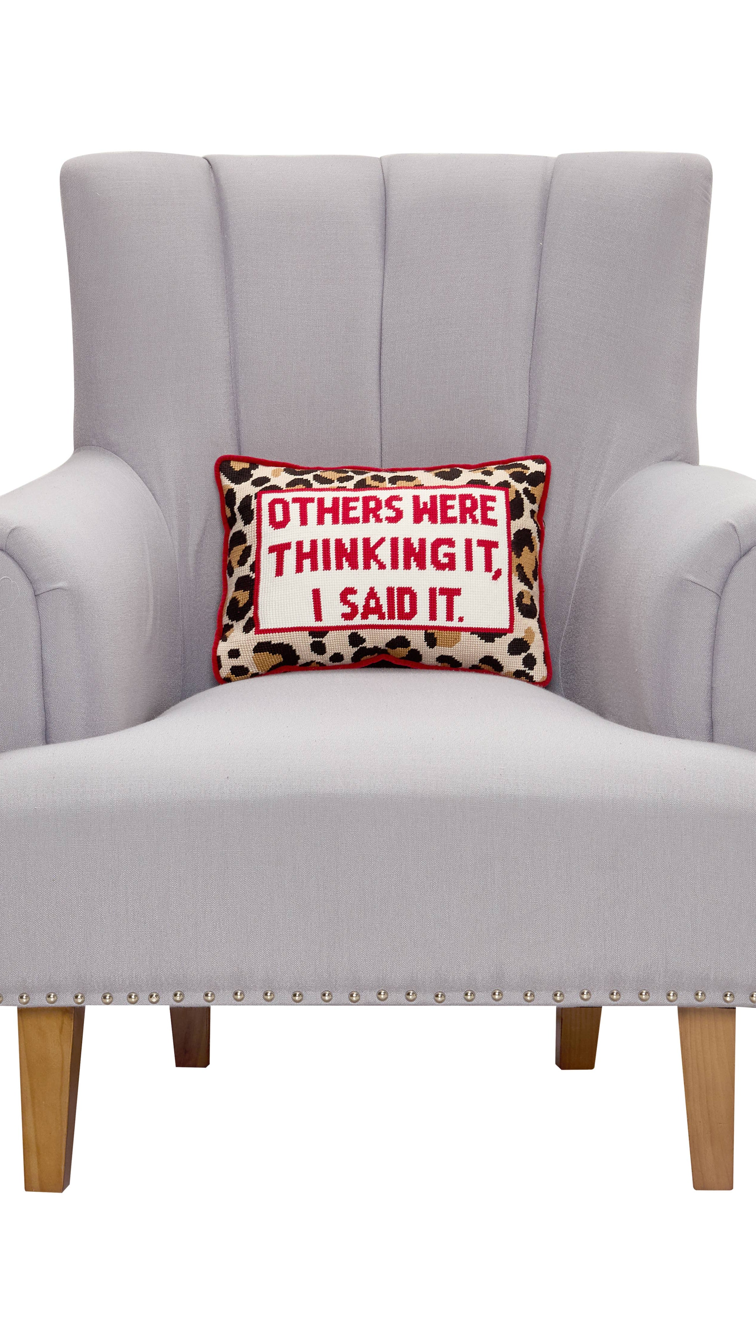 Others Were Thinking It Embroidered Pillow - The BLVD