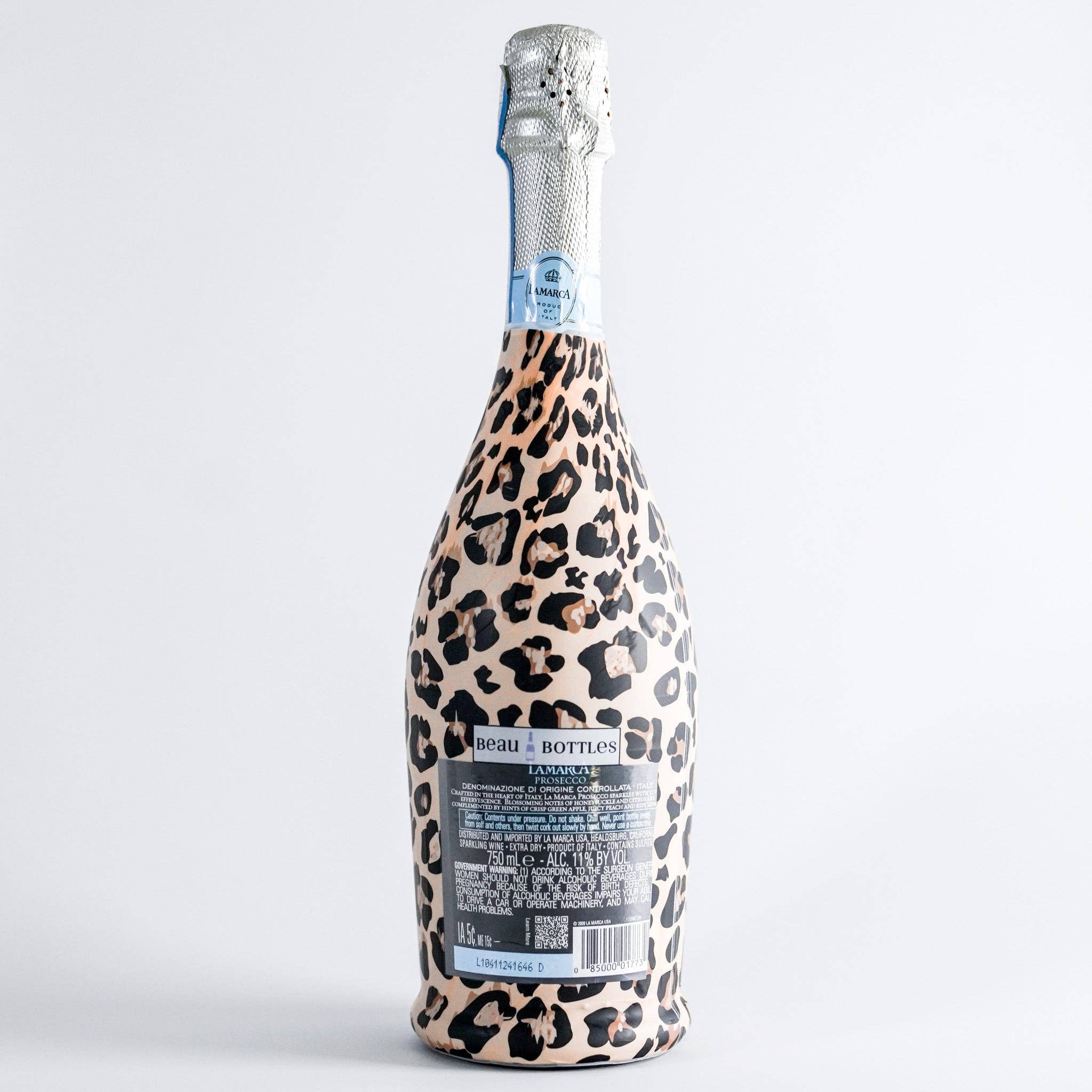 Beau Bottles Tan Leopard - Prosecco Collection