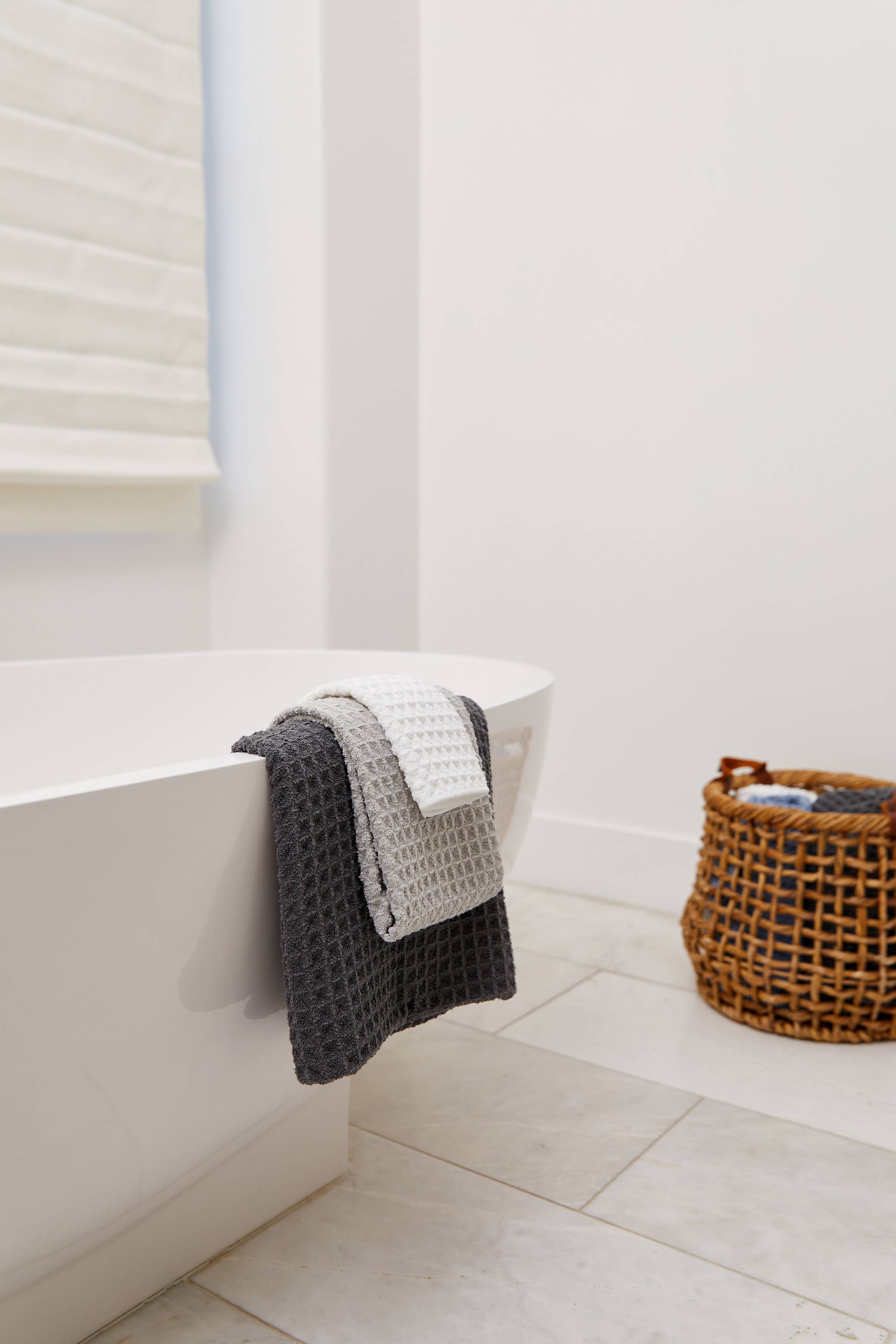 Cloud Waffle Washcloth Set/White