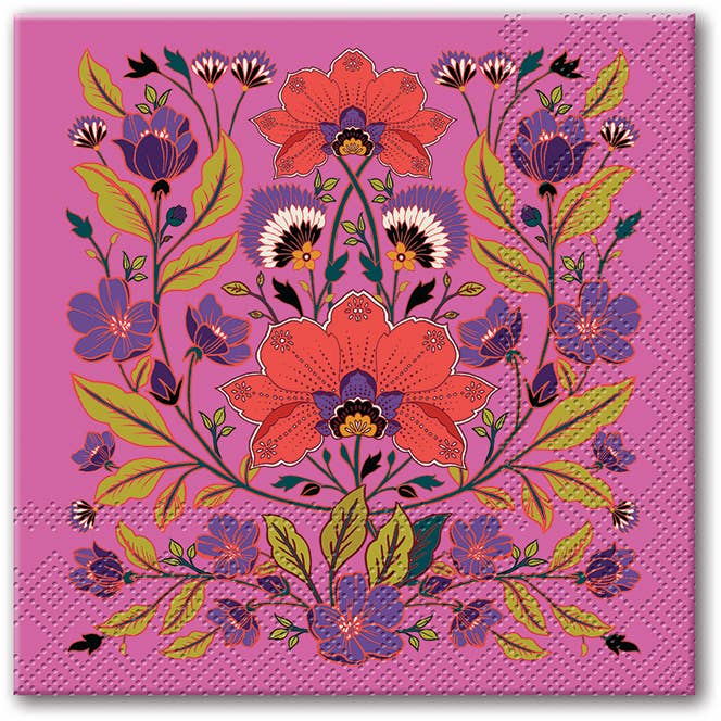 Beverage napkins Renaissance Raspberry product photo - BLVD Boutik