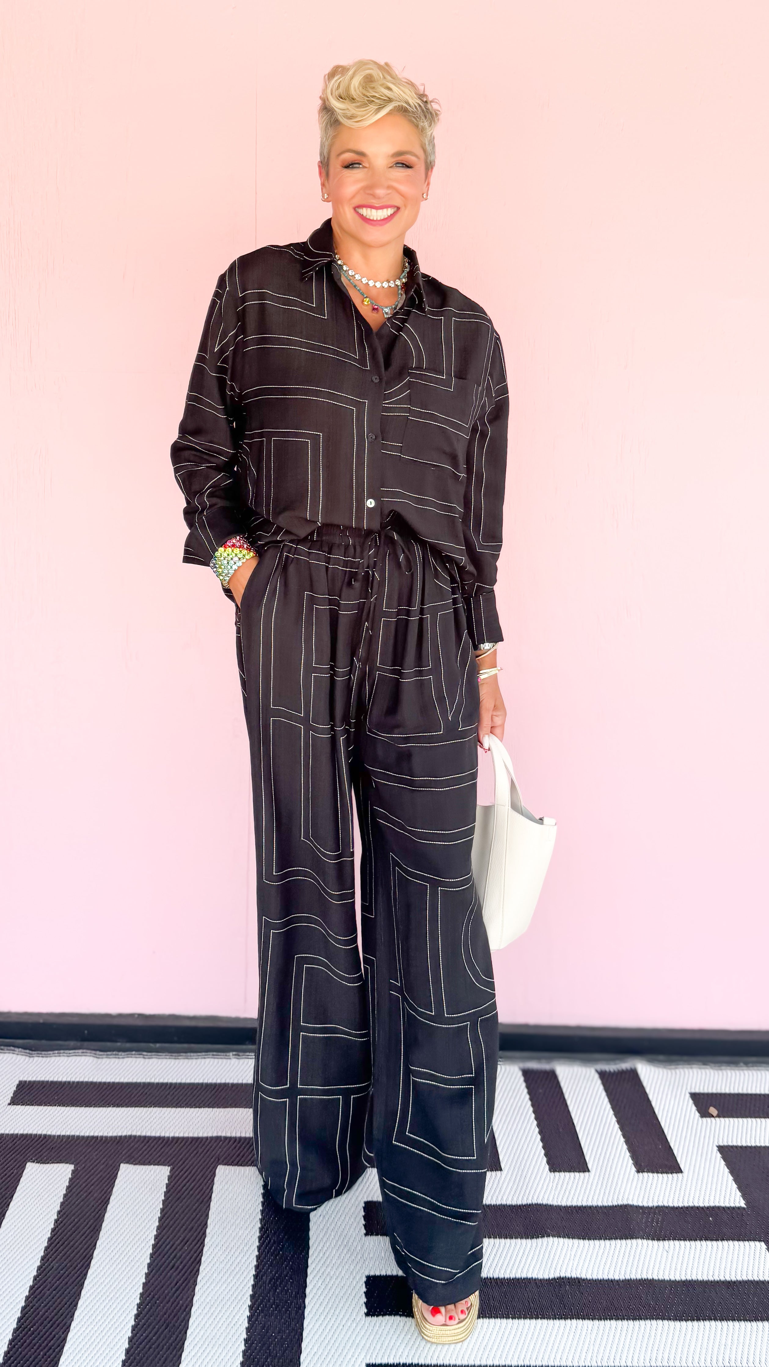 Hazel Black & White Shirt - The BLVD