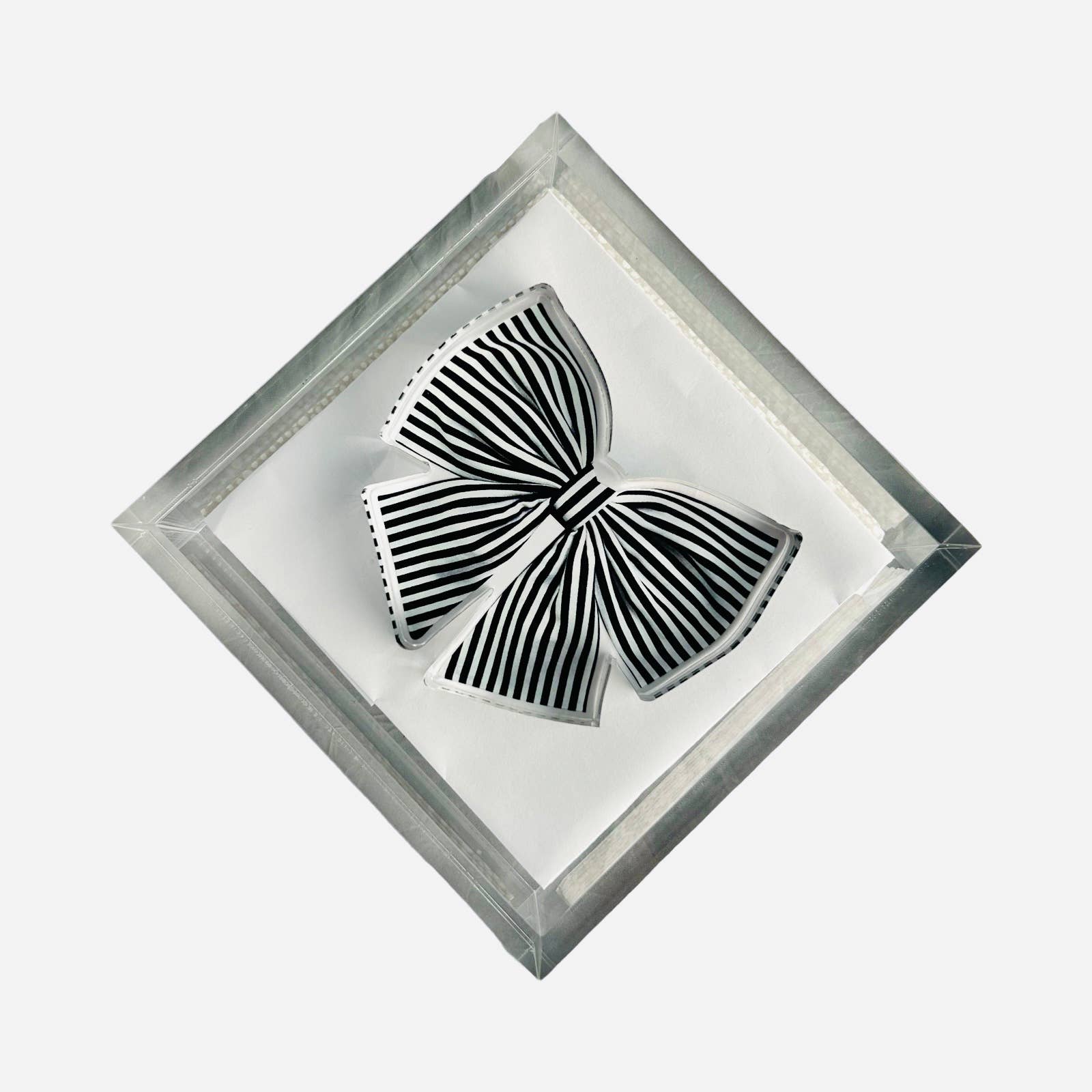 Acrylic Napkin Weight, Black Bow