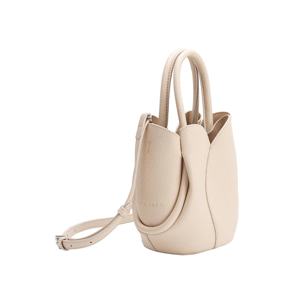 Bone tulip mini bag accessory - side view - BLVD Boutik