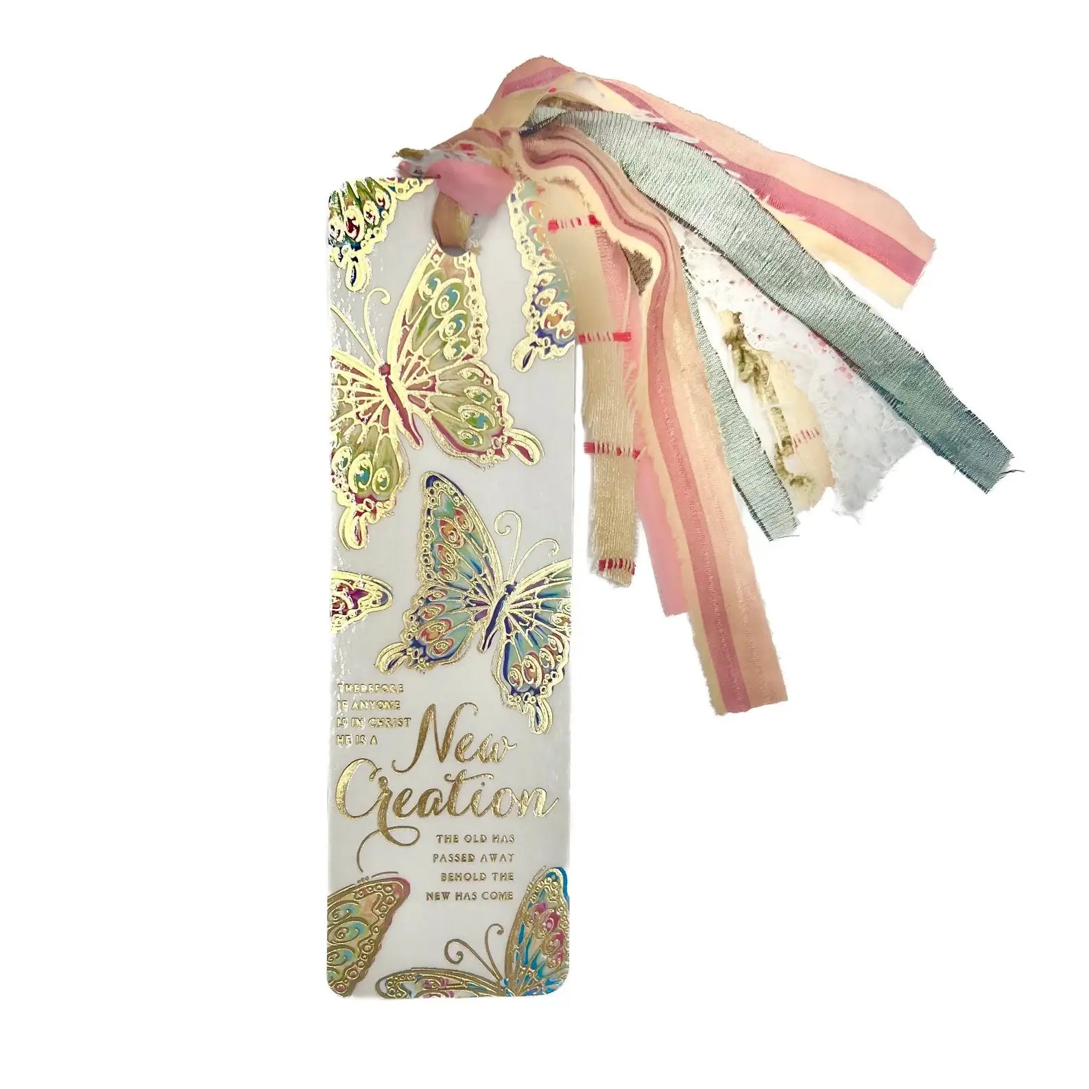 New Creation tassel Bible bookmark product photo - front view - BLVD Boutik