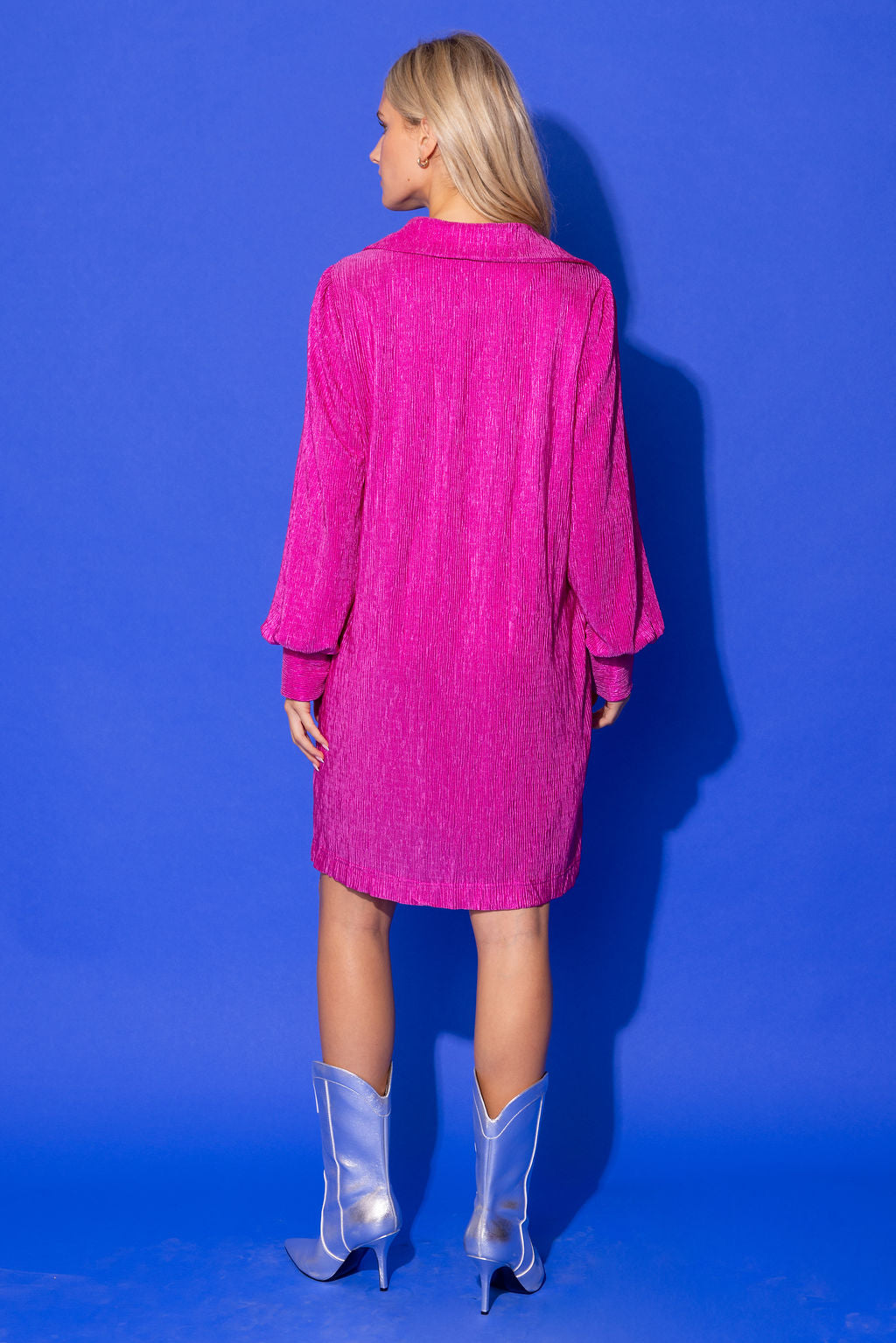 Kimmy Dress in Wild Pink