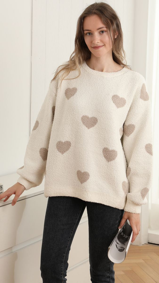 Heart Crew Neck Sweater