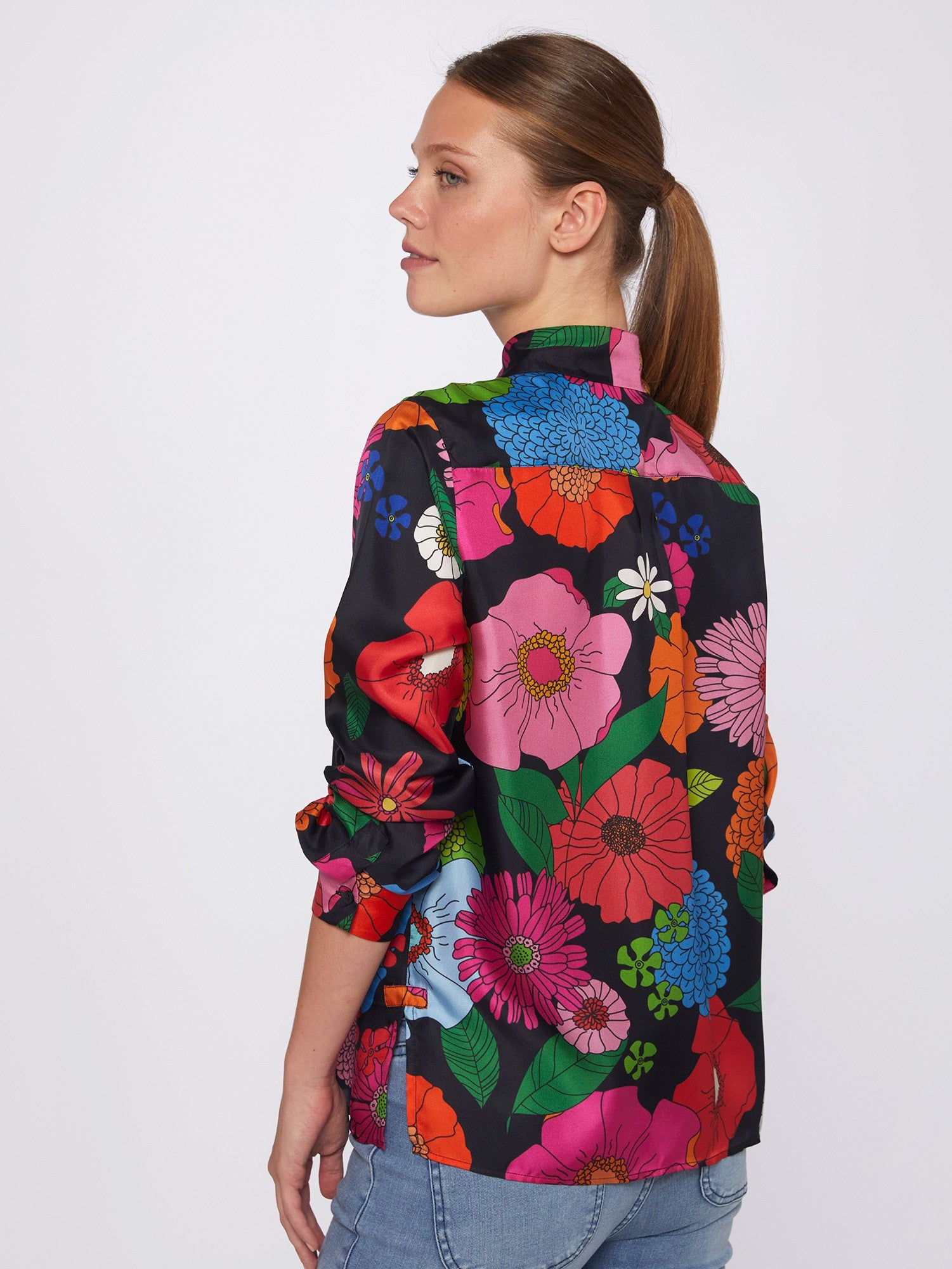 Irina Silk Flower Shirt