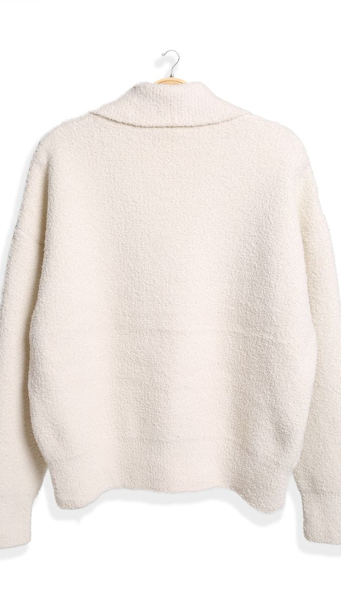 Ivory Collar Pullover Sweater