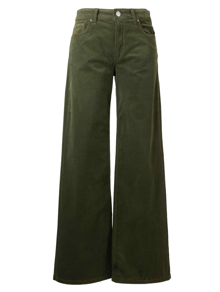 Green High Rise Wide Leg