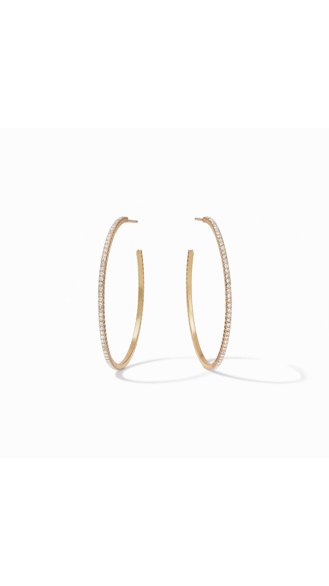 Julie Vos Windsor Hoop in Cubic Zirconia - large