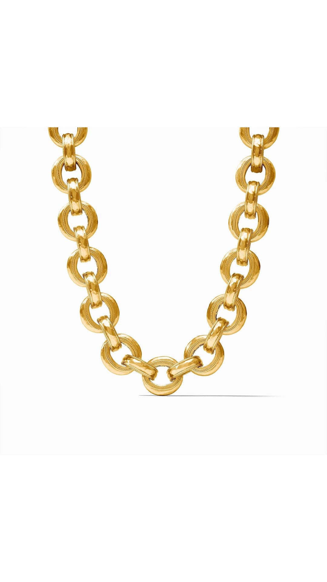 Julie Vos Cannes Demi Link Necklace in Gold - 24K gold plate